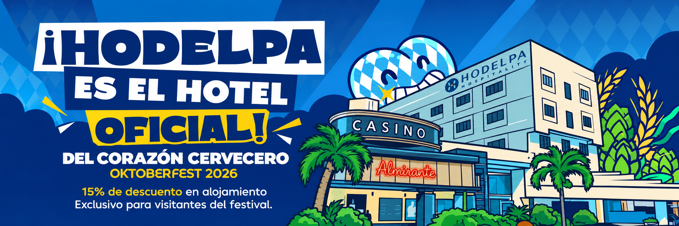 Hodelpa, hotel oficial de Corazón Cervecero Oktoberfest 2026
